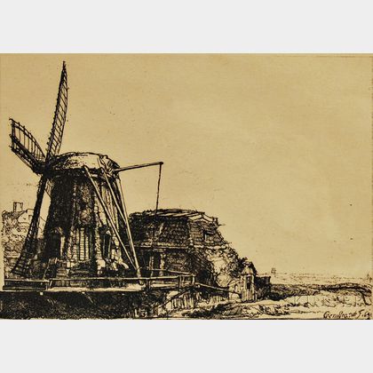 After Rembrandt van Rijn (Dutch, 1606-1669) De Molen (The Mill)