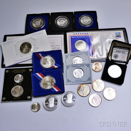 Twenty Mostly Silver Commemorative Coins