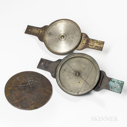 Two Heisely Surveyor's Compasses
