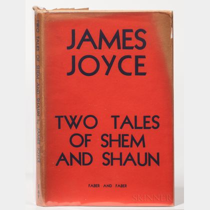 Joyce, James (1882-1941)Two Tales of Shem and Shaun, Fragments from Work in Progress.