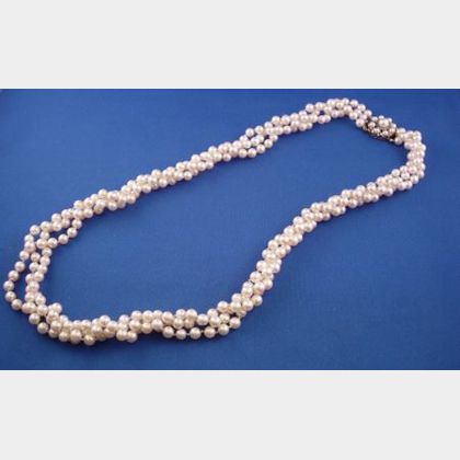 Multistrand Cultured Pearl Necklace