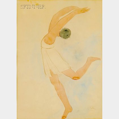 Auguste Rodin (French, 1840-1917) La Danseuse en Position Attitude sur Demi Pointe, 