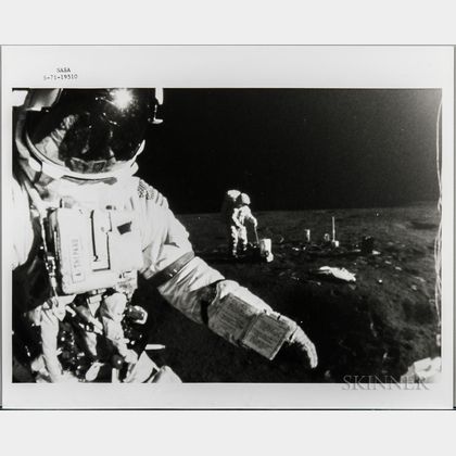 Apollo 14, EVA, Two Photographs Taken by an Automatic Camera.