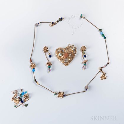 Three Pieces of Christian LaCroix Costume Jewelry