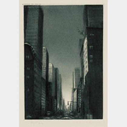 Richard C. Harden (American, b. 1956) Lot of Five Industrial Views: Manhattan Avenue