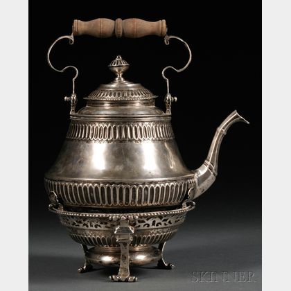 Dutch Silver Kettle and Stand