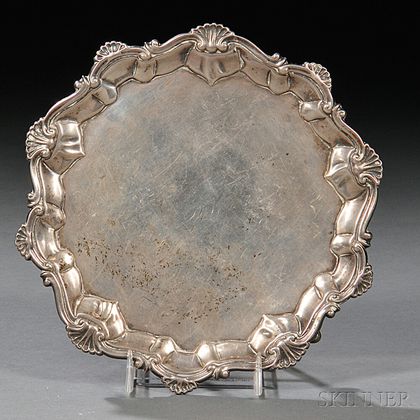 George III Sterling Silver Card Tray