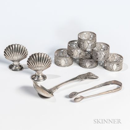 Group of Chinese Export Silver Tableware
