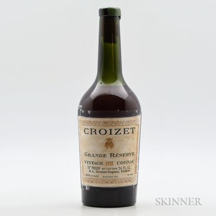 Croizet Grande Reserve Vintage Cognac 1928, 1 bottle 