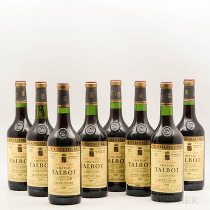 Chateau Talbot 1973, 8 bottles 