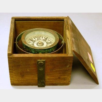 S. Thaxter & Son, Boston Nautical Bronze Compass