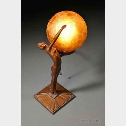 Art Deco Figural Table Lamp