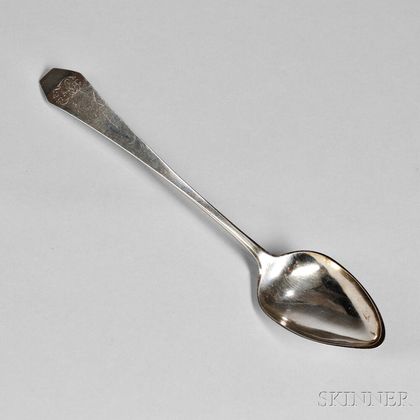 Silver Coffin-end Serving Spoon