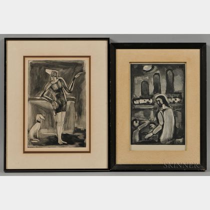 Two Framed Georges Rouault (French, 1871-1958) Engravings