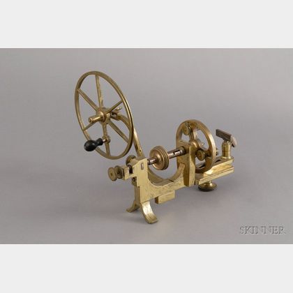 Brass Watchmaker's Mandrel by J. &. T. Jones