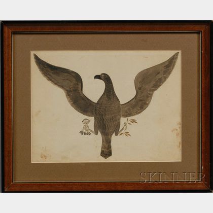 Attributed to Zachariah Reynolds (Washington County, Pennsylvania, 19th Century) Federal Eagle with Arrows and Olive Branch.