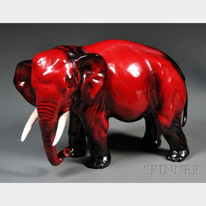 Royal Doulton Flambe Elephant