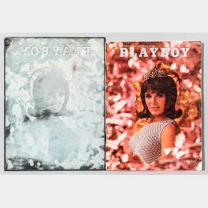 1967 Playboy Cover Print Plate and Corresponding Issue. Estimate $300-500