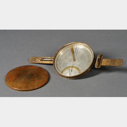 Early Brass Surveyor's Compass