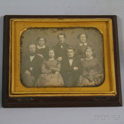Quarter-plate Daguerreotype Family Portrait