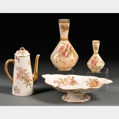 Four Royal Worcester Porcelain Items