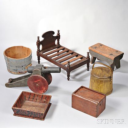 Group of Country Small Wooden Items