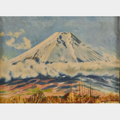 Masao Yabuno (Japanese, 20th Century) Mt. Fuji