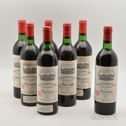Chateau Grand Puy Lacoste 1982, 7 bottles 