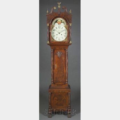Classical Carved Mahogany Tall Clock