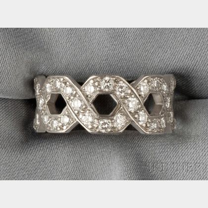 Platinum and Diamond "Eternal Link" Ring, Tiffany & Co.
