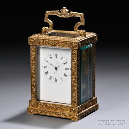 Hour-repeating Carriage Clock with Sweep Center Seconds