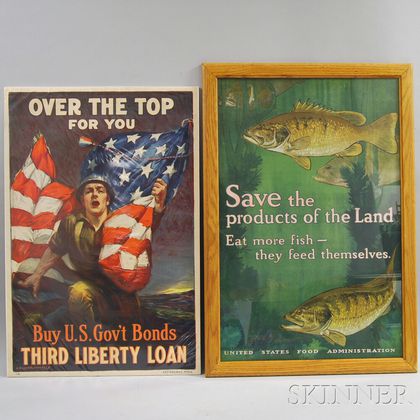 Two U.S. WWI Lithograph Posters