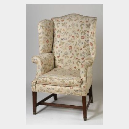 George III Mahogany Wing Chair
