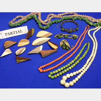Group of Costume Jewelry, Beads, Watches, and Accessories