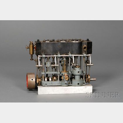 Working Model of a Stuart Triple Expansion Steam Engine