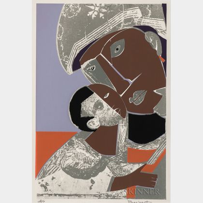 Romare Bearden (American, 1911-1988) Mother and Child