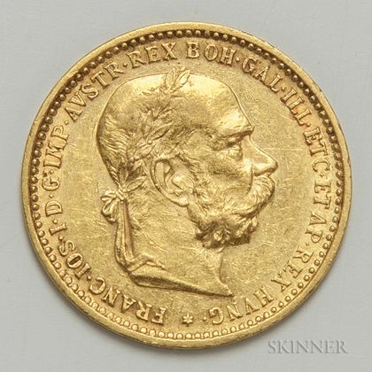 1905 Austrian 10 Corona Gold Coin