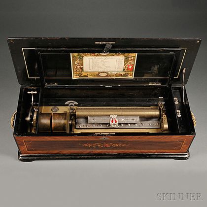 Sold at auction Twelve-air Piccolo Zither Cylinder Musical Box Auction ...