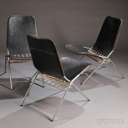 Three Scandinavian Design Folding Chairs 