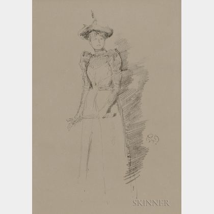 James Abbott McNeill Whistler (American, 1834-1903) Gants de suède