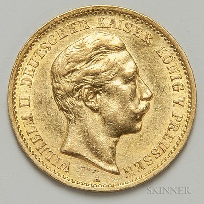 1909-A German 10 Mark Gold Coin