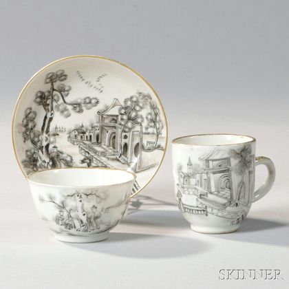 Three Pieces of Export Porcelain