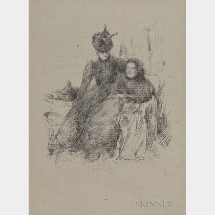 James Abbott McNeill Whistler (American, 1834-1903) Mother and Daughter