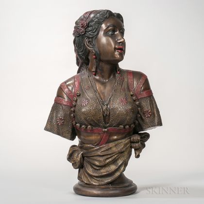 Austrian Bronze Bust of Rebecca