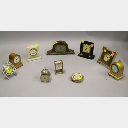 Ten American Miniature Clocks