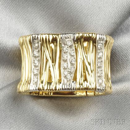 18kt Gold and Diamond "Elephantino" Ring, Roberto Coin