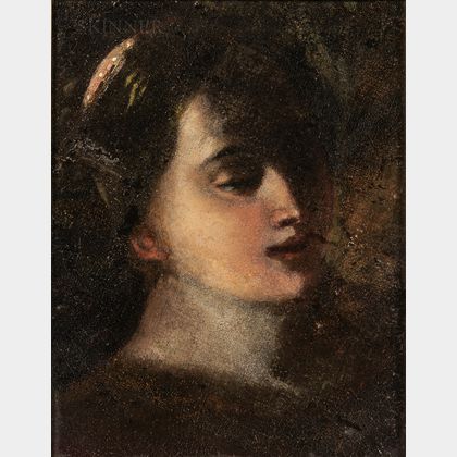 Italian School, 17th Century Style Head of a Young Woman
