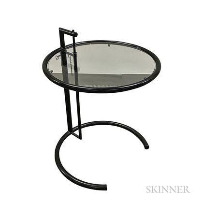 Eileen Gray-style Adjustable Height Side Table