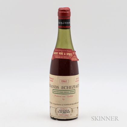 Mongeard Grands Echezeaux 1961, 1 demi bottle 