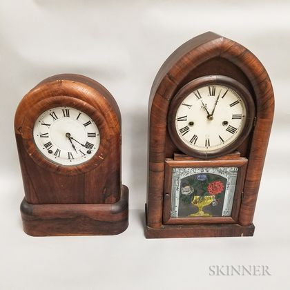 Two Connecticut Beehive Shelf Clocks